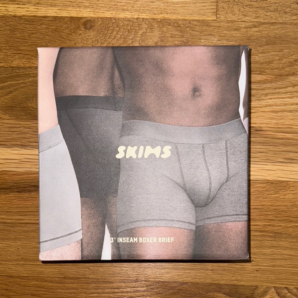 SKIMS Men's Grey 3" Inseam Boxer Brief